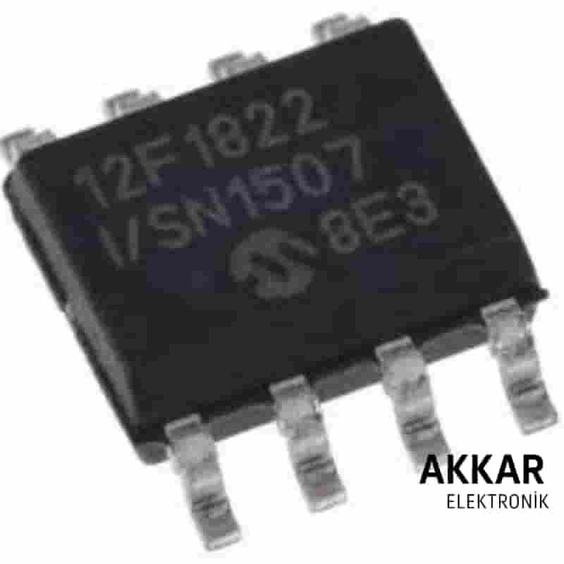 PIC12F1822 I/SN SOIC-8 SMD 8-Bit 32MHz Entegre 12F1822