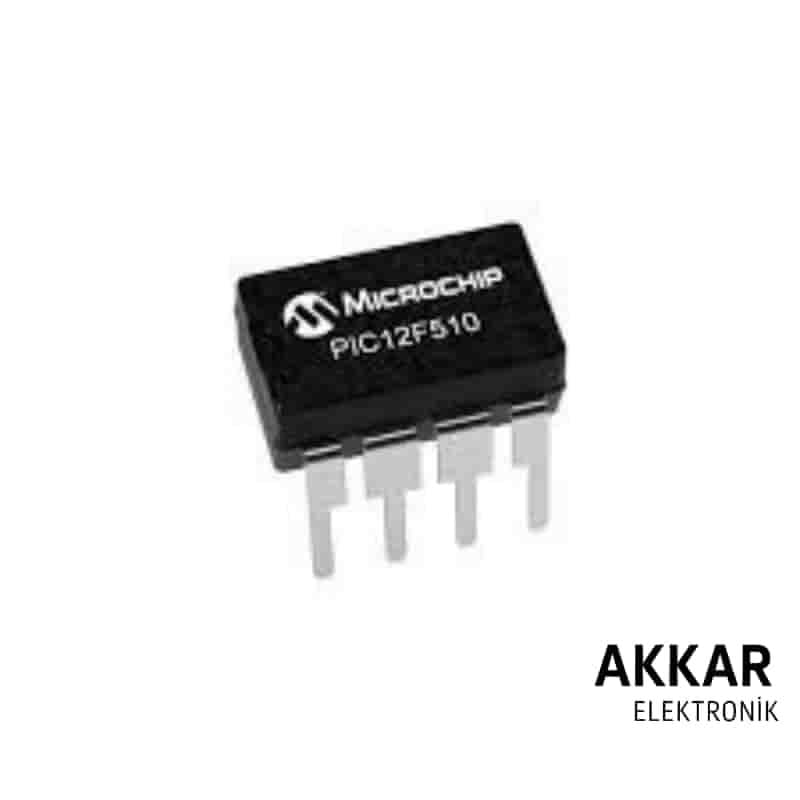 PIC12F510 I/P 8-Bit 8Mhz Mikrodenetleyici DIP8 Entegre 12F510