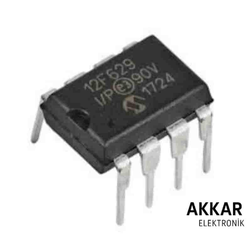 PIC12F629 I/P 8-Bit 20Mhz Mikrodenetleyici DIP8 Entegre 12F629