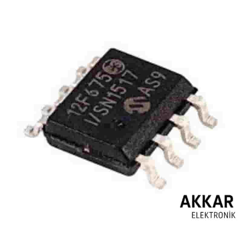 PIC12F675 I/SN SMD SOIC-8 8-Bit 20Mhz Entegre 12F675