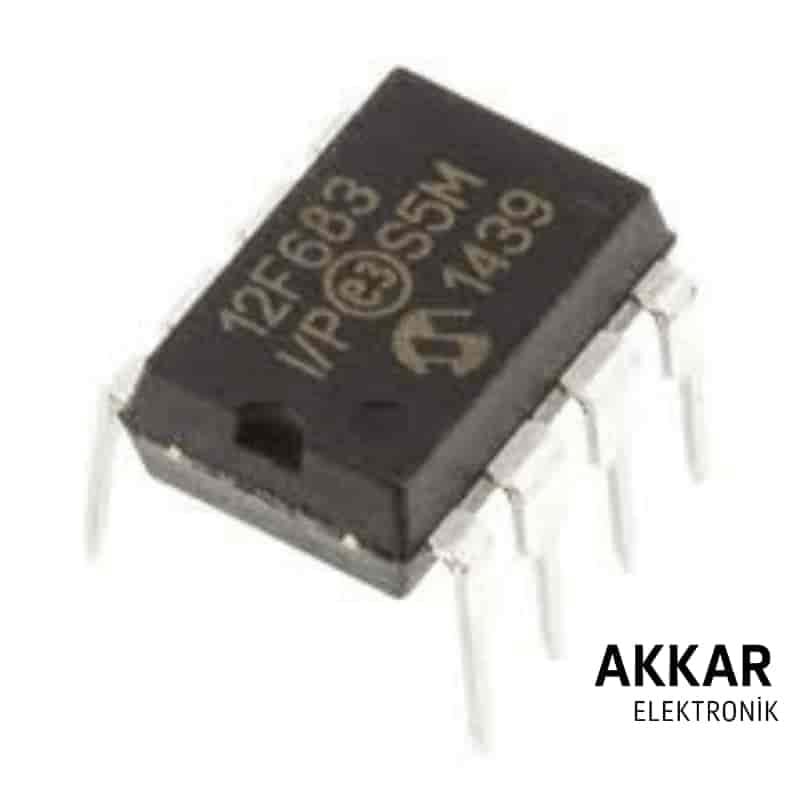 PIC12F683 I/P 8-Bit 20MHz Mikrodenetleyici DIP8 Entegre 12F683