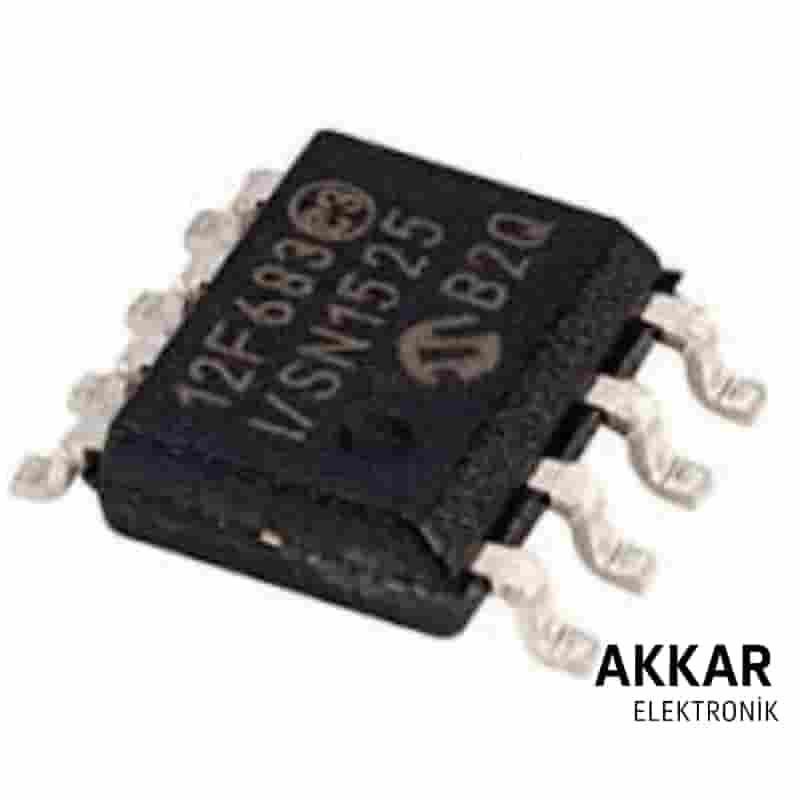 PIC12F683 I/SN SMD SOIC-8 8-Bit 20Mhz Mikrodenetleyici Entegre 12F683