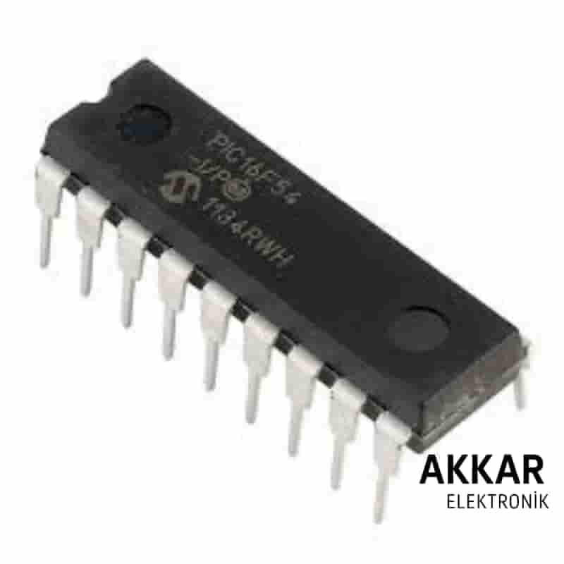 PIC16F54 I/P PDIP-18 8-Bit 20 MHz Mikrodenetleyici Entegre 16F54