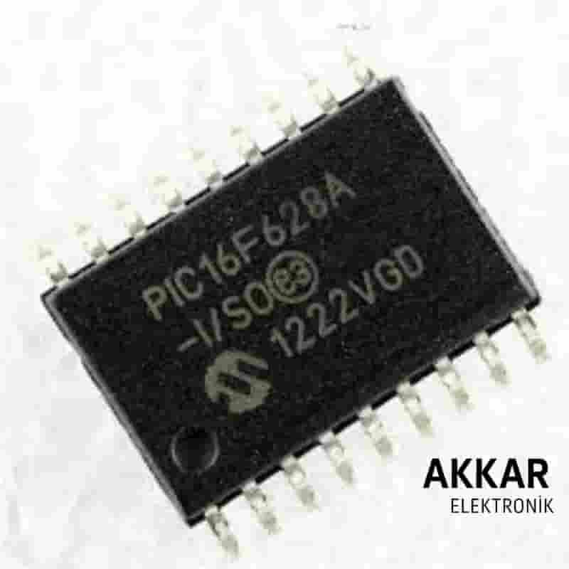 PIC16F628A I/SO SOIC-18 8-Bit 20 MHz Mikrodenetleyici Entegre