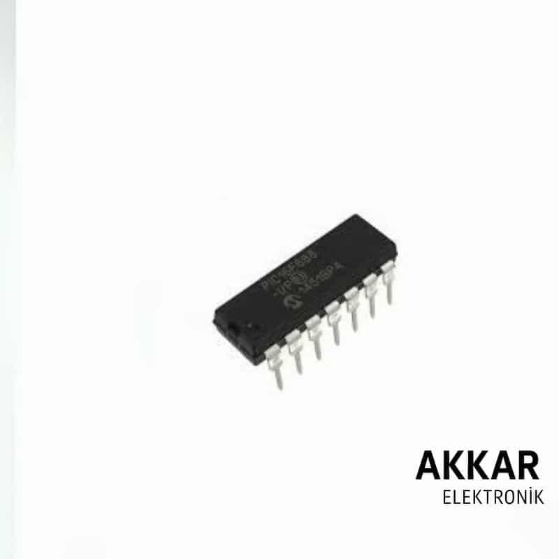 PIC16F688 I/P PDIP-14 8-Bit 20 MHz Mikrodenetleyici Entegre