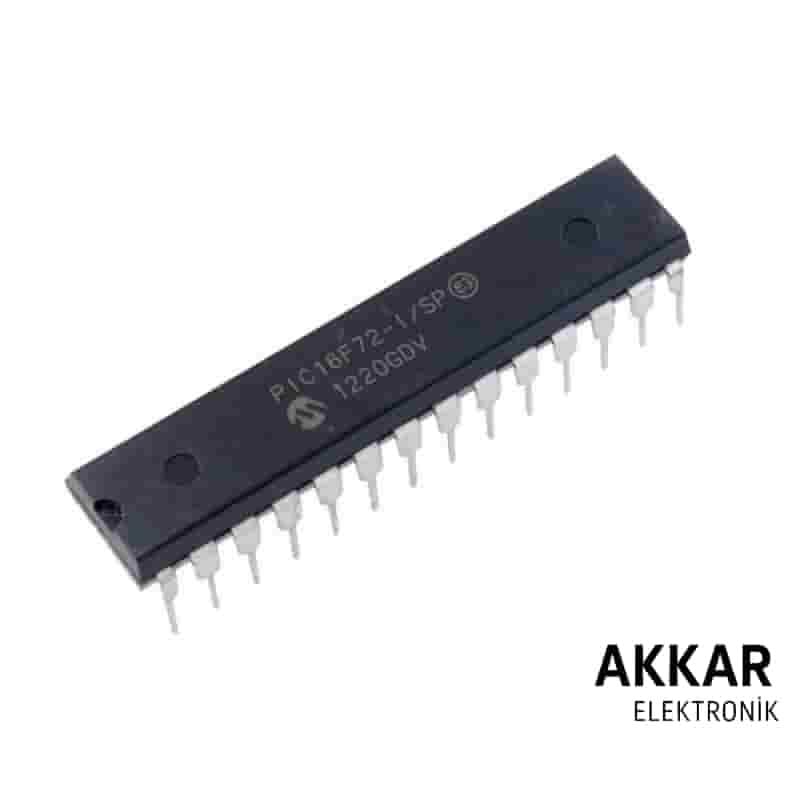 PIC16F72 I/SP DIP-28 8-Bit 20 MHz Mikrodenetleyici Entegre