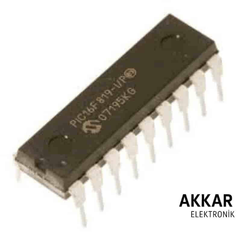 PIC16F819 I/P PDIP-18 8-Bit 20 MHz Mikrodenetleyici Entegre