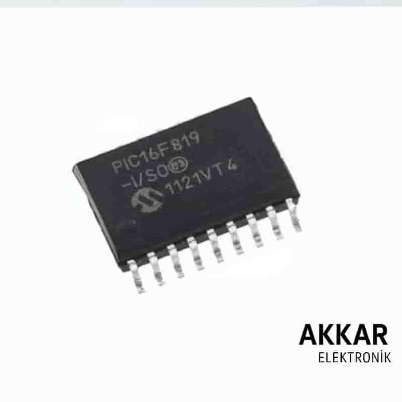 PIC16F819 I/SO SMD SOIC-18 8-Bit 20 MHz Entegre 16F819