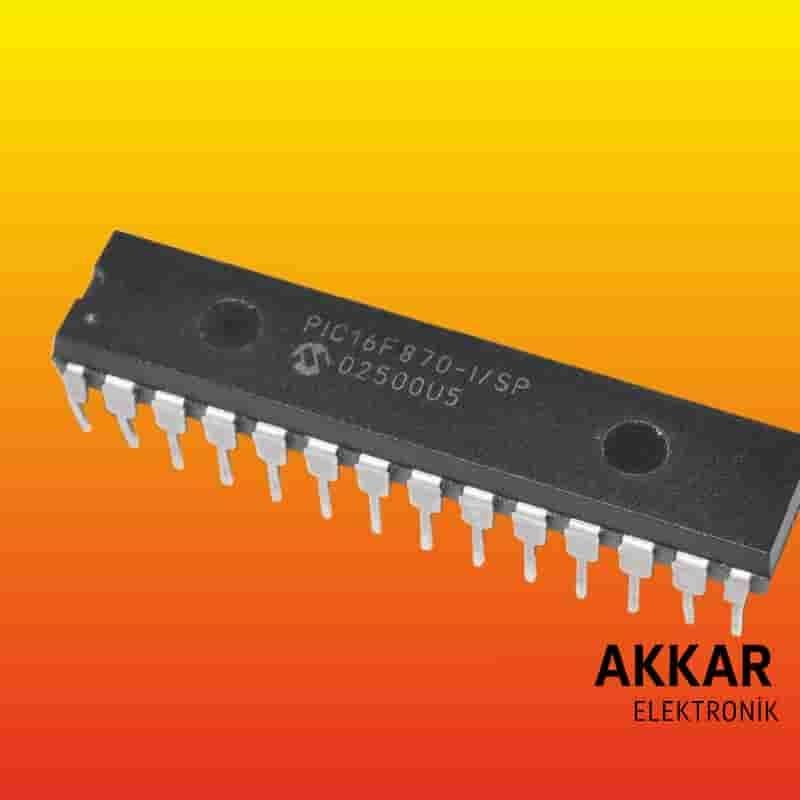 PIC16F870 I/SP SPDIP-28 8-Bit 20 MHz Mikrodenetleyici Entegre 16F870