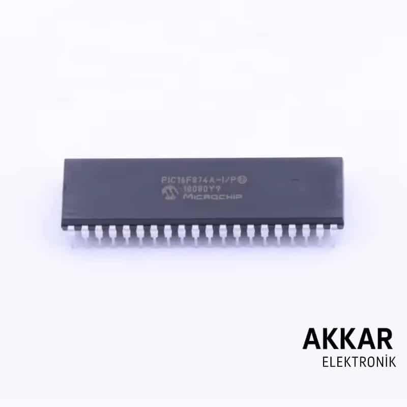 PIC16F874A-I/P DIP-40 20MHz 4kB Mikrodenetleyici Entegre
