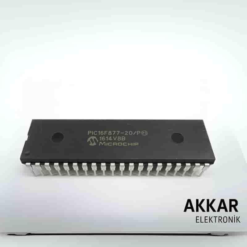 PIC16F877-20/P PDIP-40 8-Bit 20 MHz Mikrodenetleyici Entegre 16F877