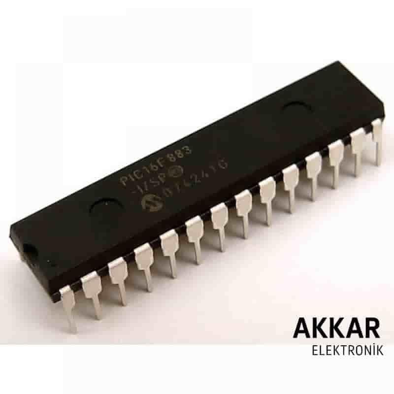 PIC16F883-I/SP SPDIP-28 8-Bit 20 MHz Mikrodenetleyici Entegre
