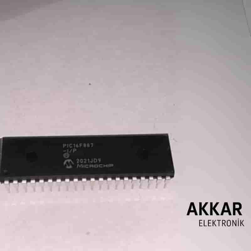PIC16F887-I/P PDIP-40 8-Bit 20MHz Mikrodenetleyici Entegre 16F887