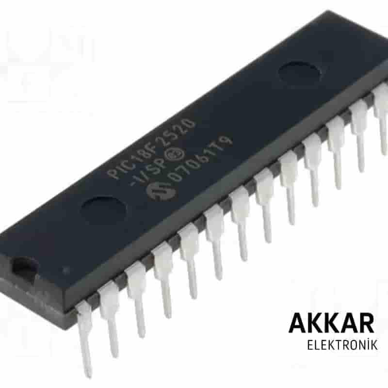 PIC18F2520 I/SP DIP-28 8-Bit 40MHz Mikrodenetleyici Entegre