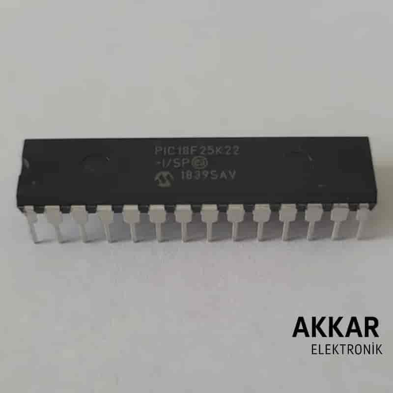 PIC18F25K22-I/SP 8-Bit 64MHz Mikrodenetleyici DIP-28 Entegre 18F25K22