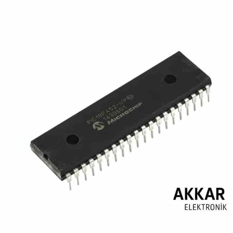 PIC18F452 I/P 8-Bit 40MHz Mikrodenetleyici Dip-40 Entegre