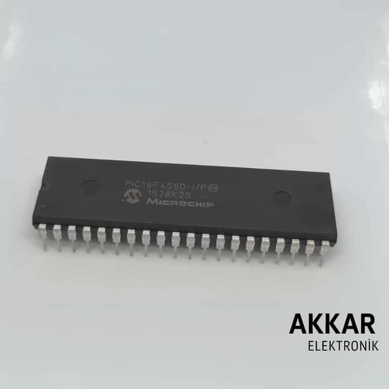 PIC18F4580-I/P DIP-40 8-Bit 40MHz Mikrodenetleyici Entegre