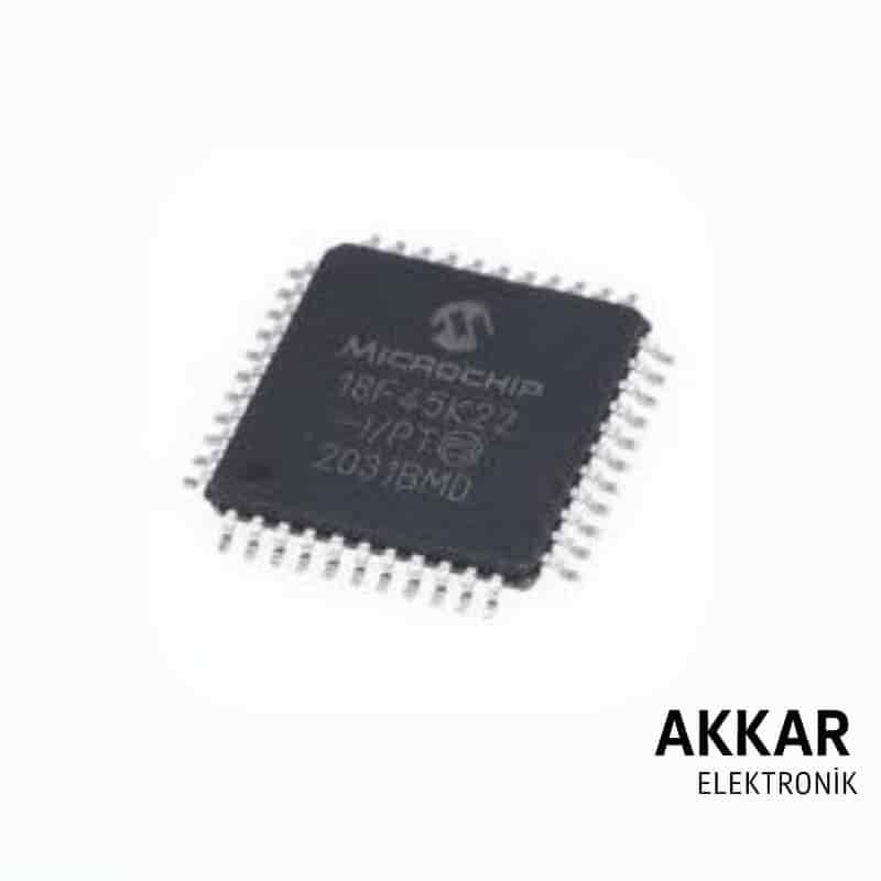 PIC18F45K22 I/PT SMD 8-Bit 64MHz Mikrodenetleyici Entegre