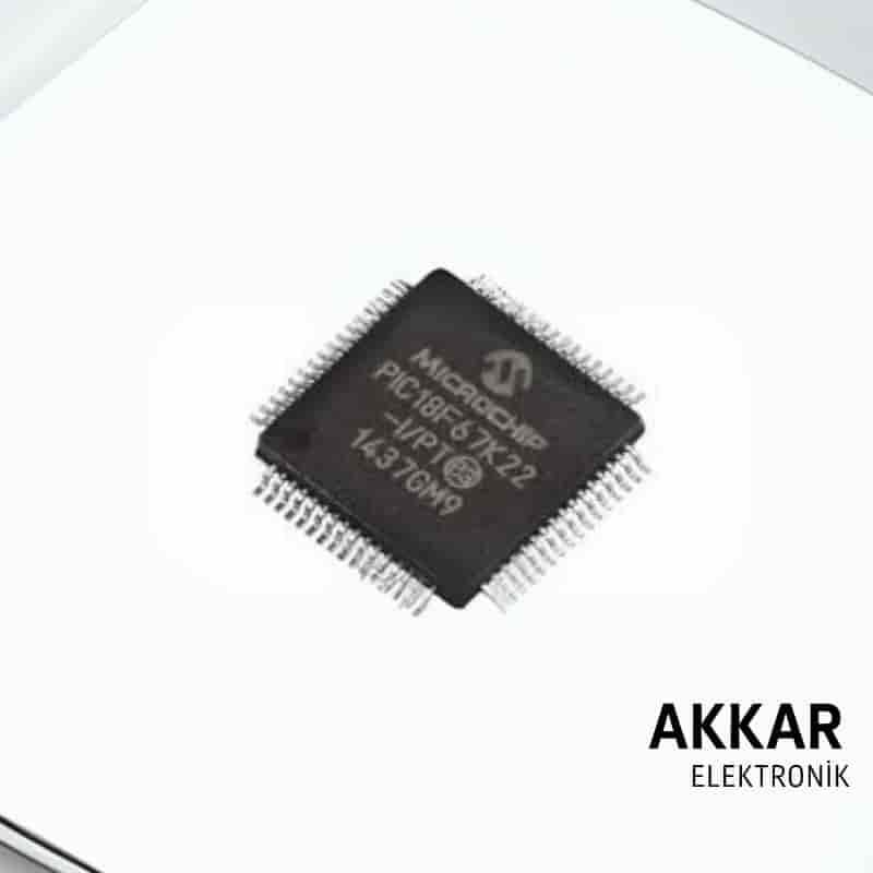 PIC18F67K22-I/PT SMD 8-Bit 64MHz Mikrodenetleyici Entegre 18F67K22