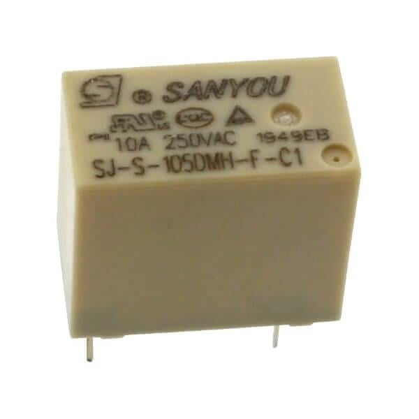 SJ-S-105DMH-F-C1 10A 5VDC PCB TYPE SANYOU RÖLE