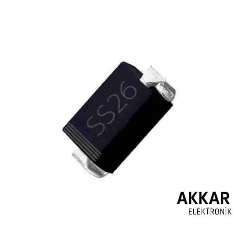 SS26 2A 60V SMA HT Schottky Diyot
