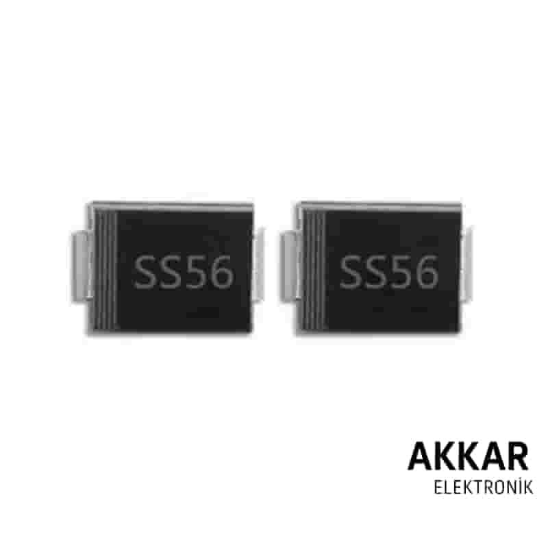 SS56 5A 60V SMC Schottky Diyot
