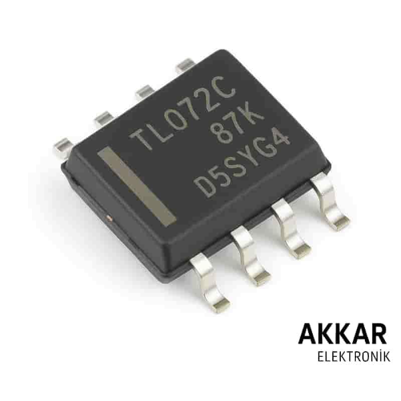 TL072CD SOIC-8 SMD OpAmp Entegresi