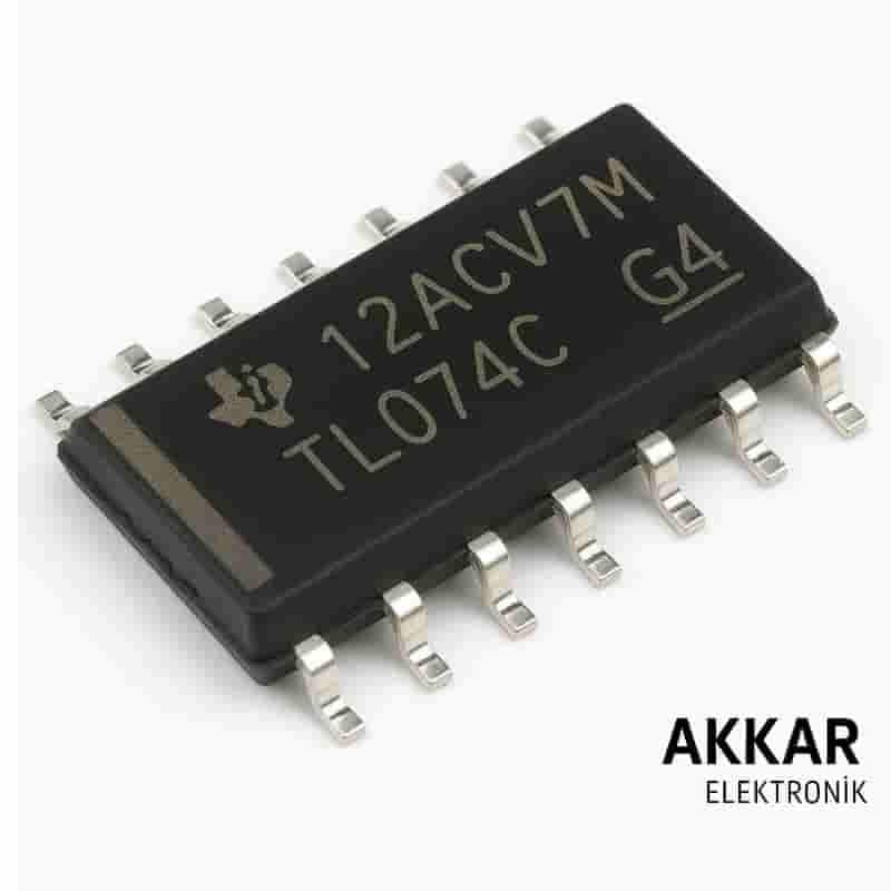 TL074CN SOIC-14 SMD OpAmp Entegresi