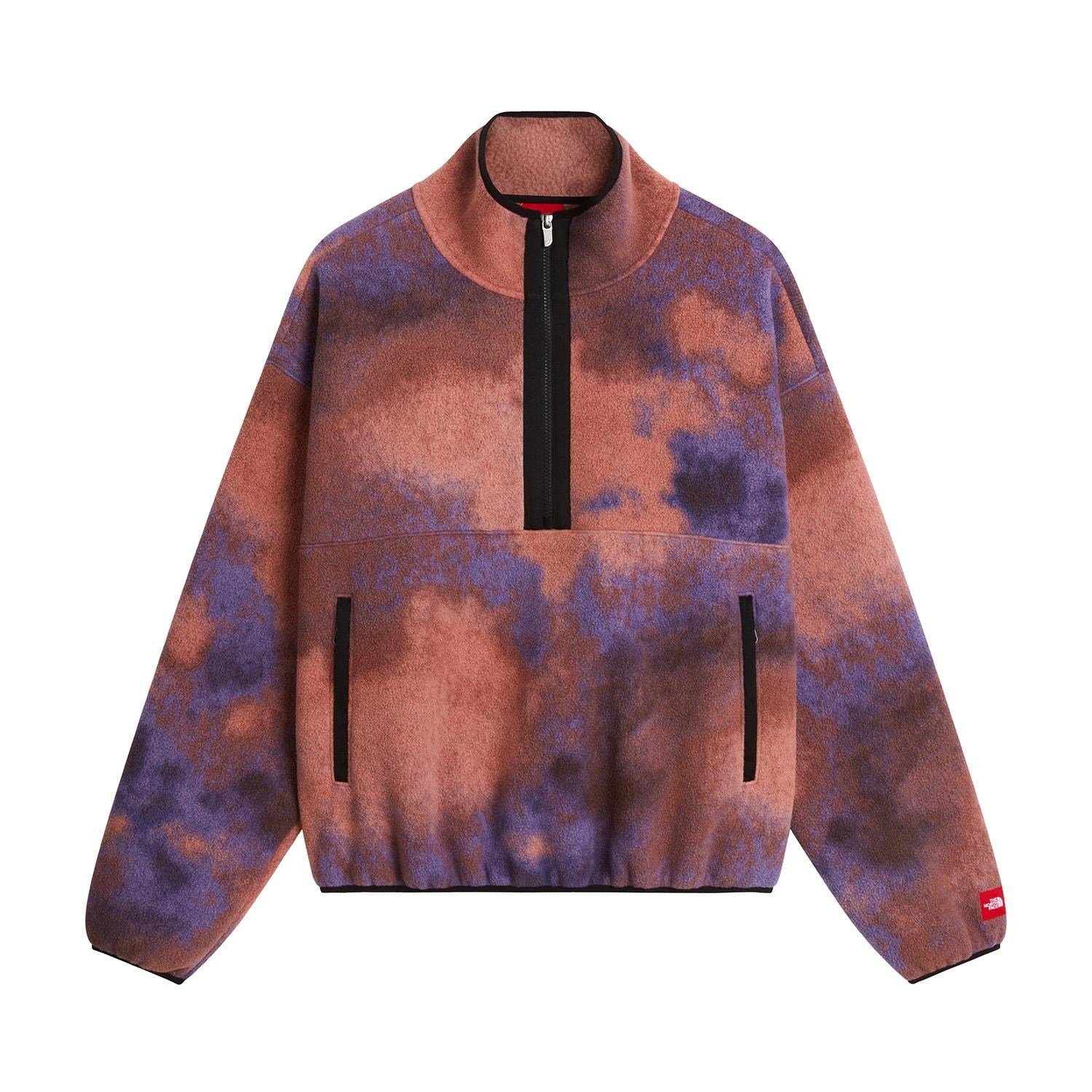 The North Face M TNF Red Box Printed 1/2 Zip Fleece Erkek Ceket NF0A8KRBR241