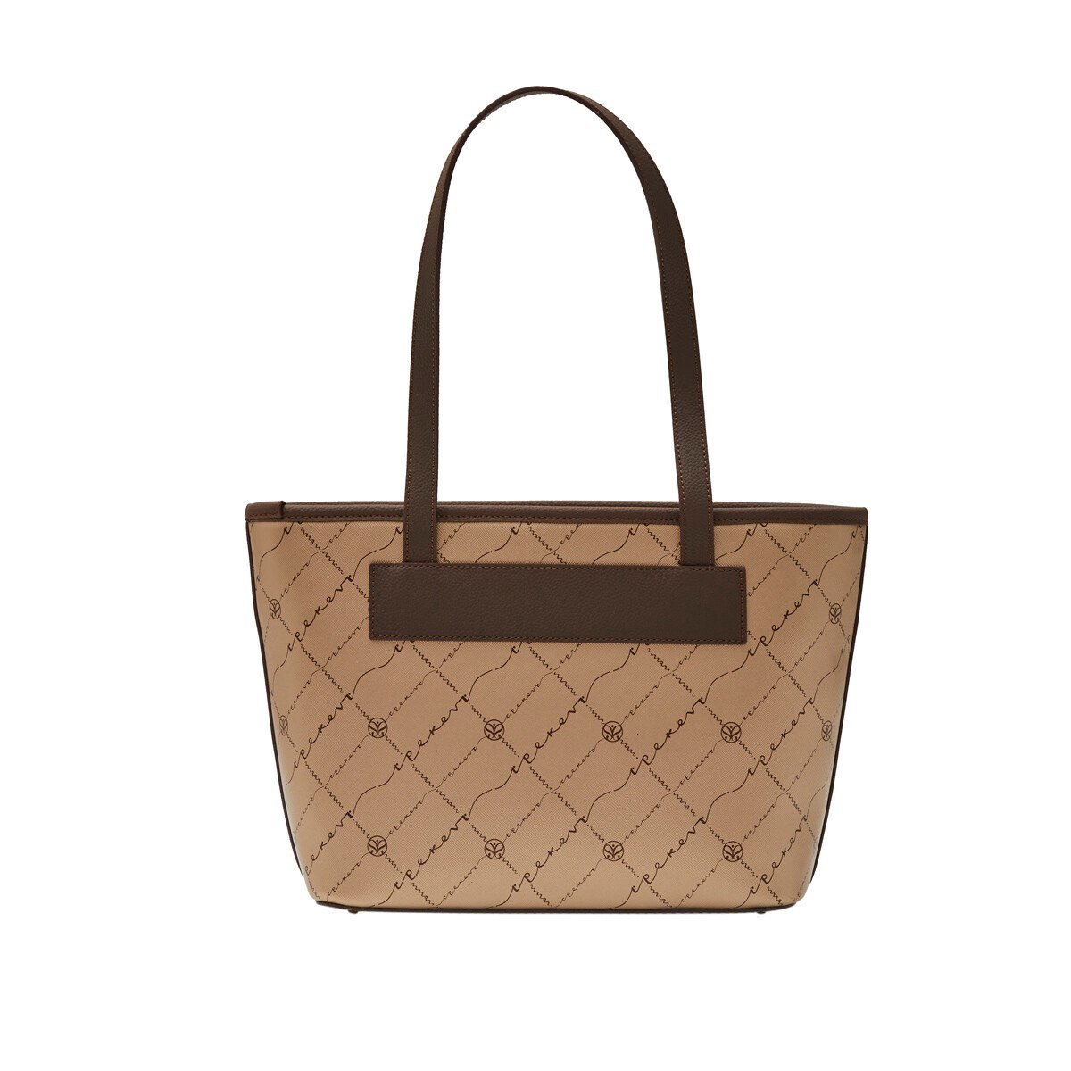 İPEKEVİ Gold Monogram Tote Çanta