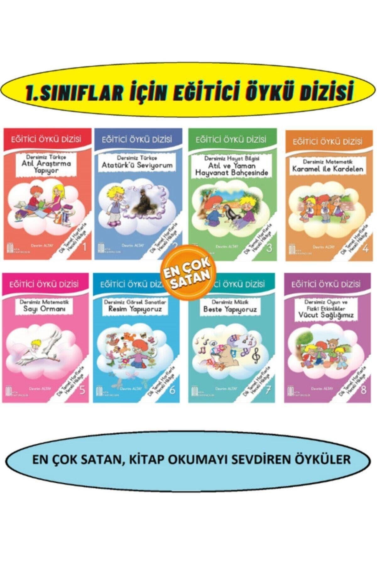 1.sınıf Eğitici Öykü Dizisi Renkli Heceli (8 Kitap)