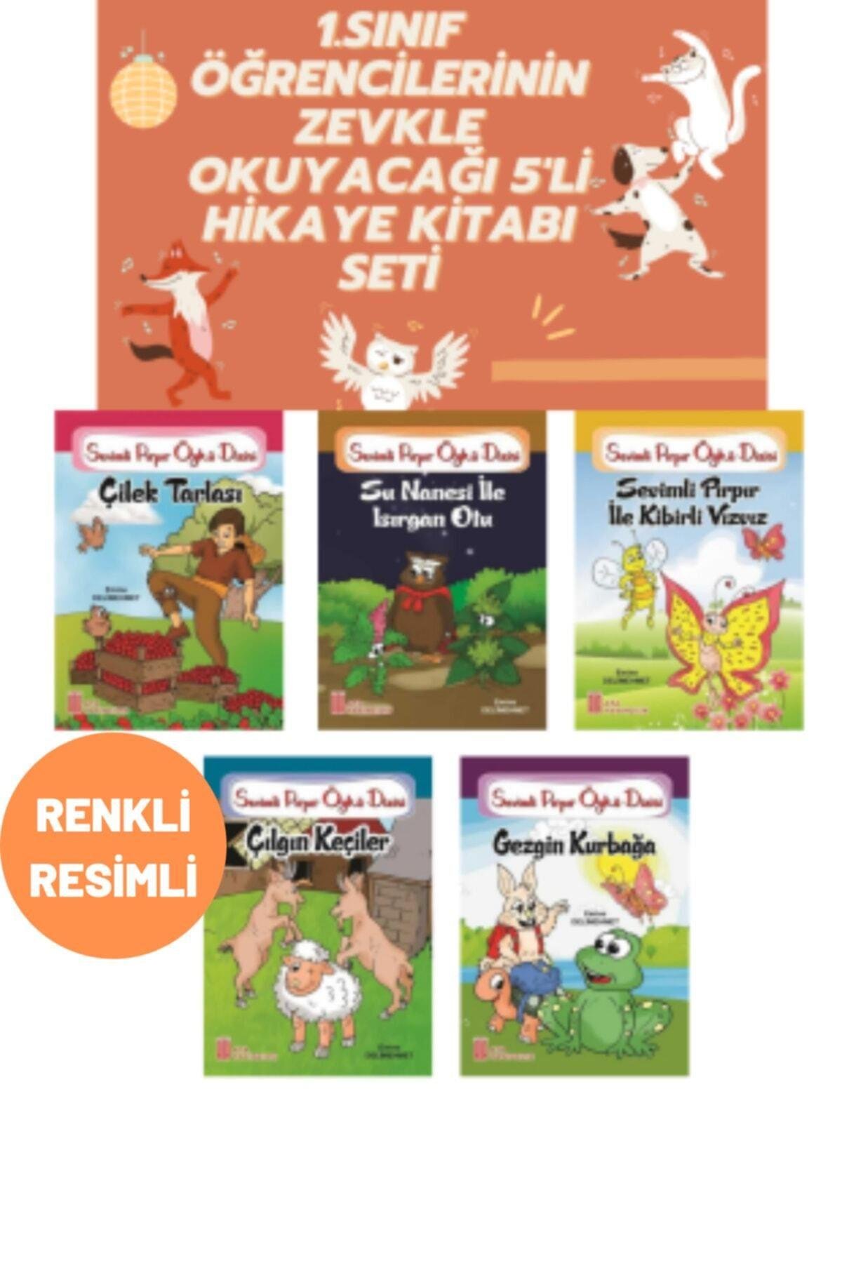 1.sınıf Öğrencilerinin Zevkle Okuyacağı 5'li Hikaye Kitabı Seti Okuma Kitabı