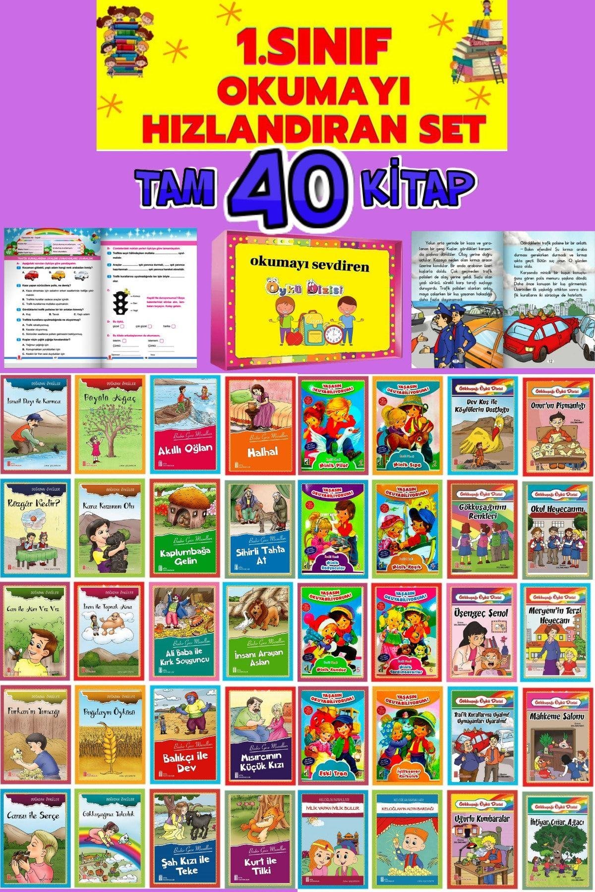 1.sınıf Kitaplığı Için (ÇOCUKLARIN KEYİFLE OKUYACAĞI 40'Lİ HİKAYE SETİ)