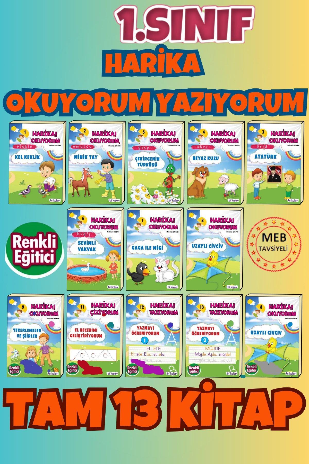 1. Sınıf Için Harika Okuyorum Yazıyorum 13 Kitaplık Set