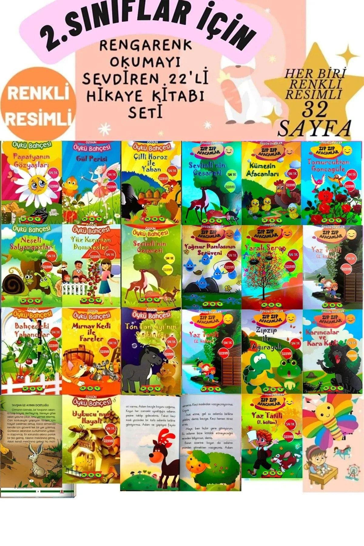 1.sınıf Öğrencileri Için Okuma Kitabı Hikaye 22'li Evony Hikaye Kitabı Seti Tudem Kırmızı Tonguç