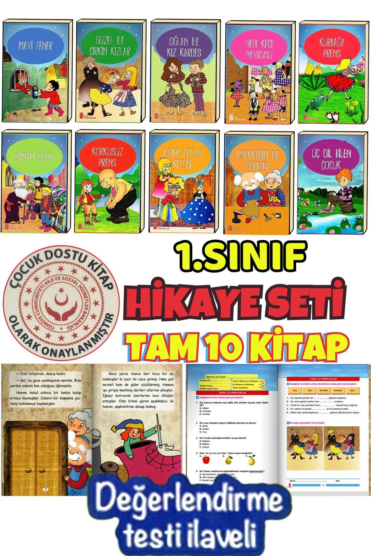 1.sınıflar Için Kitap Okumayı Sevdiren 10'lu Hikaye Kitabı Seti