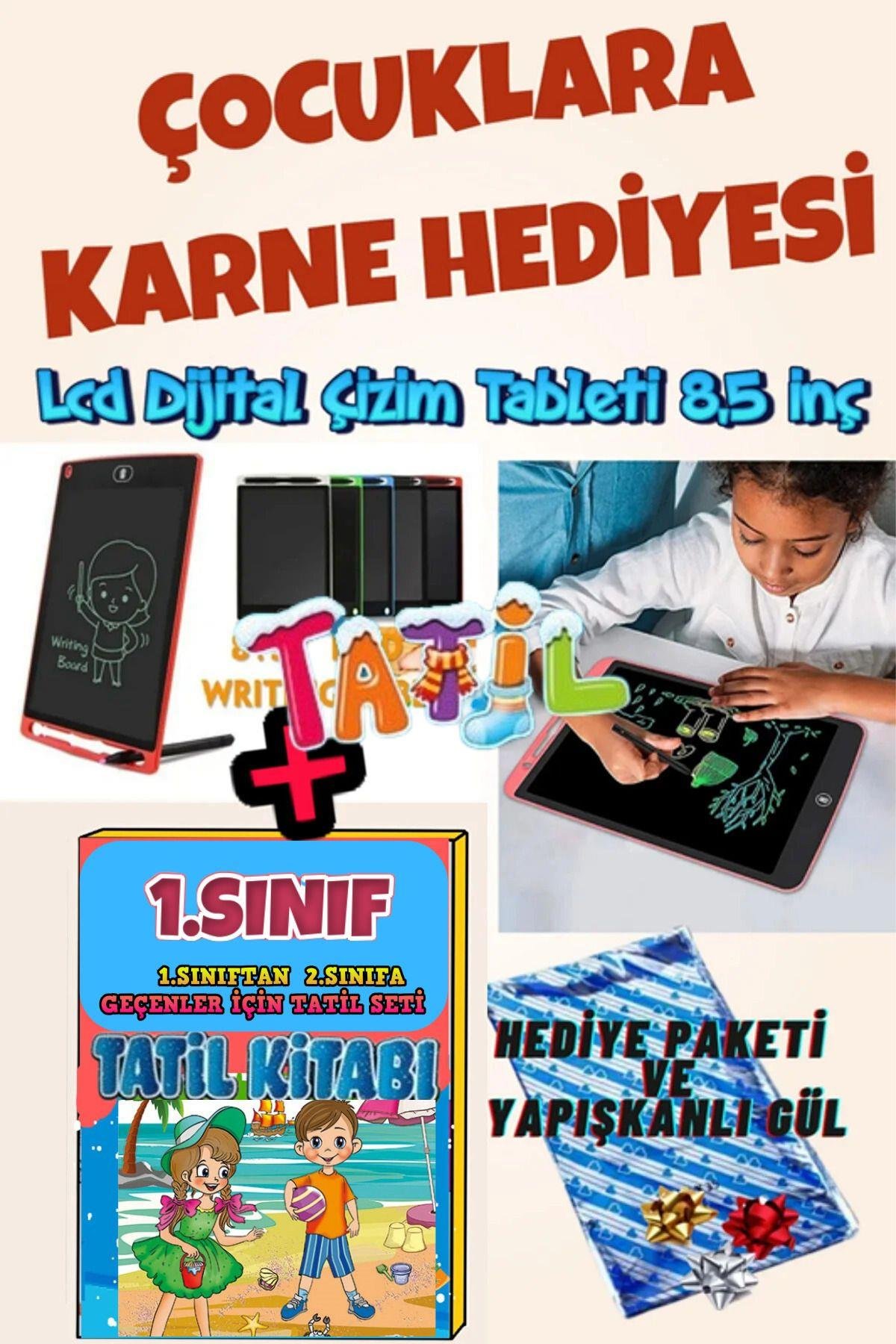 1.sınıftan 2.sınıfa Geçenler Için Özel Karne Hediyesi Ve Tatil Kitabı)