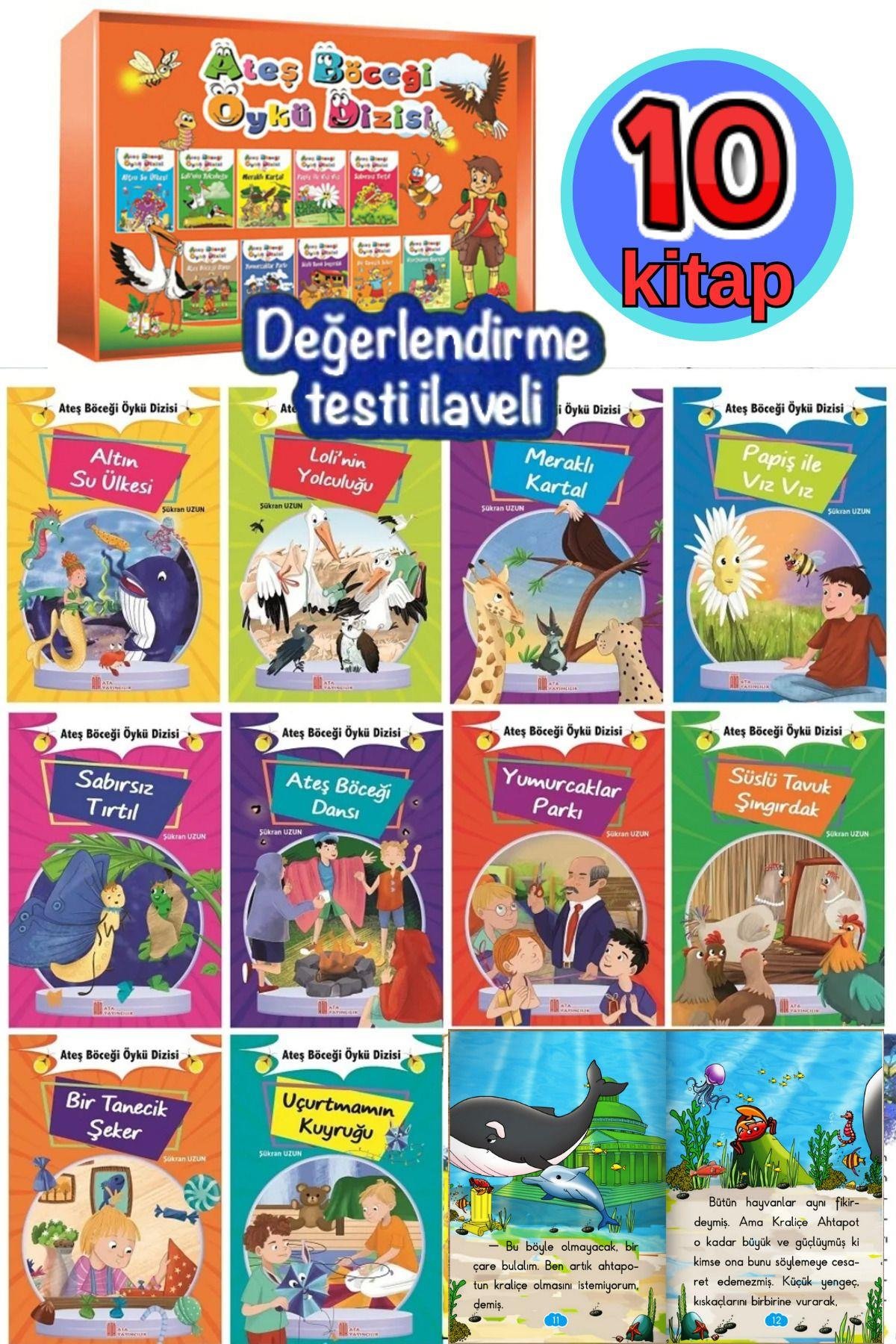 1.ve 2.sınıflar Hayvan Hikayeleri Dizisi (10 KİTAP) Değerlendirme Test Kitapçığı