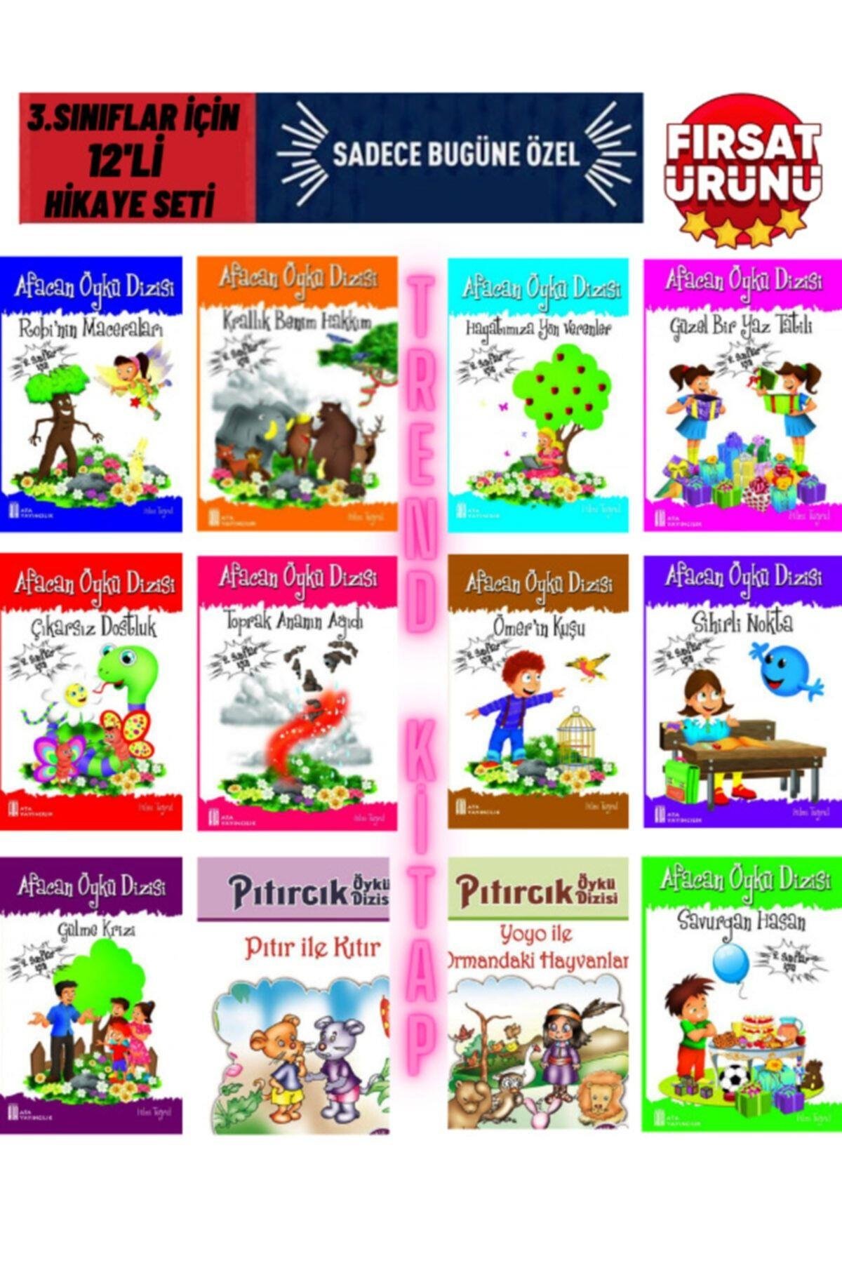 2.sınıflar Için   Muhteşem 12 Adet Hikaye Kitabı Seti (kutulu Hediyeli )