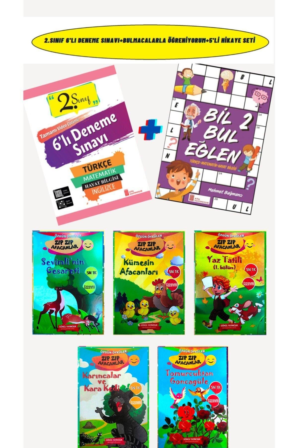 2. Sınıf 6'lı Deneme Sınavı I+bil Bul Eğlen+2.sınıfların Zevkle Okuyacağı 5'li Öykü Seti