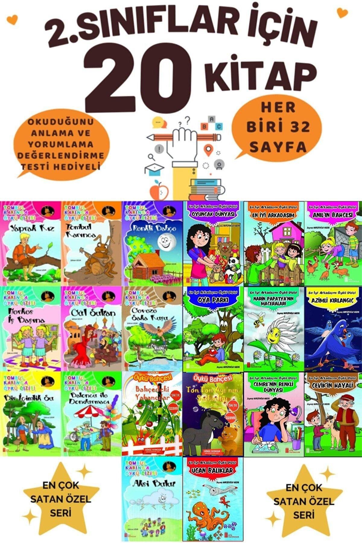 2.ve 3. Sınıf Çocuklar Için Hikaye Okuma Kitabı Okuma Geliştirme 20'li Hikaye