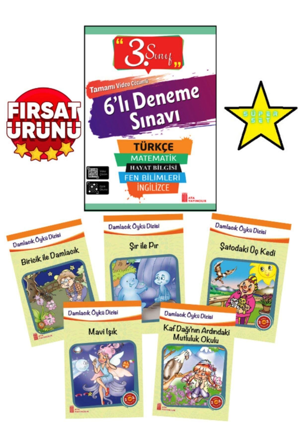3.sınıf 6.'lı Fasikül Deneme+çocukların Zevkle Okuyacağı 5'li Kitap Seti