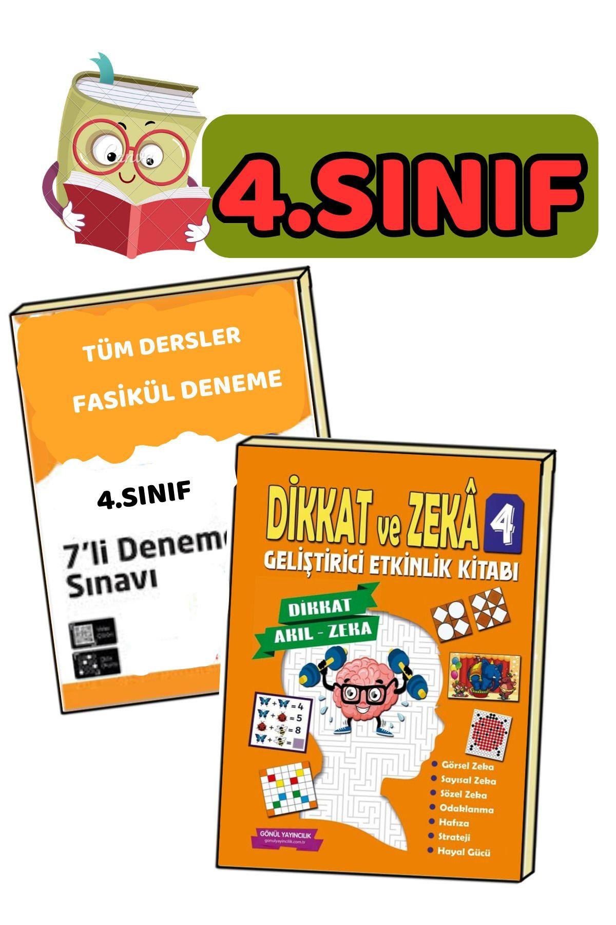 4.sınıflar Için 6'lı Deneme Sınavı Ve Dikkat Zeka Seti(yeni Nesil Video Çözümlü )