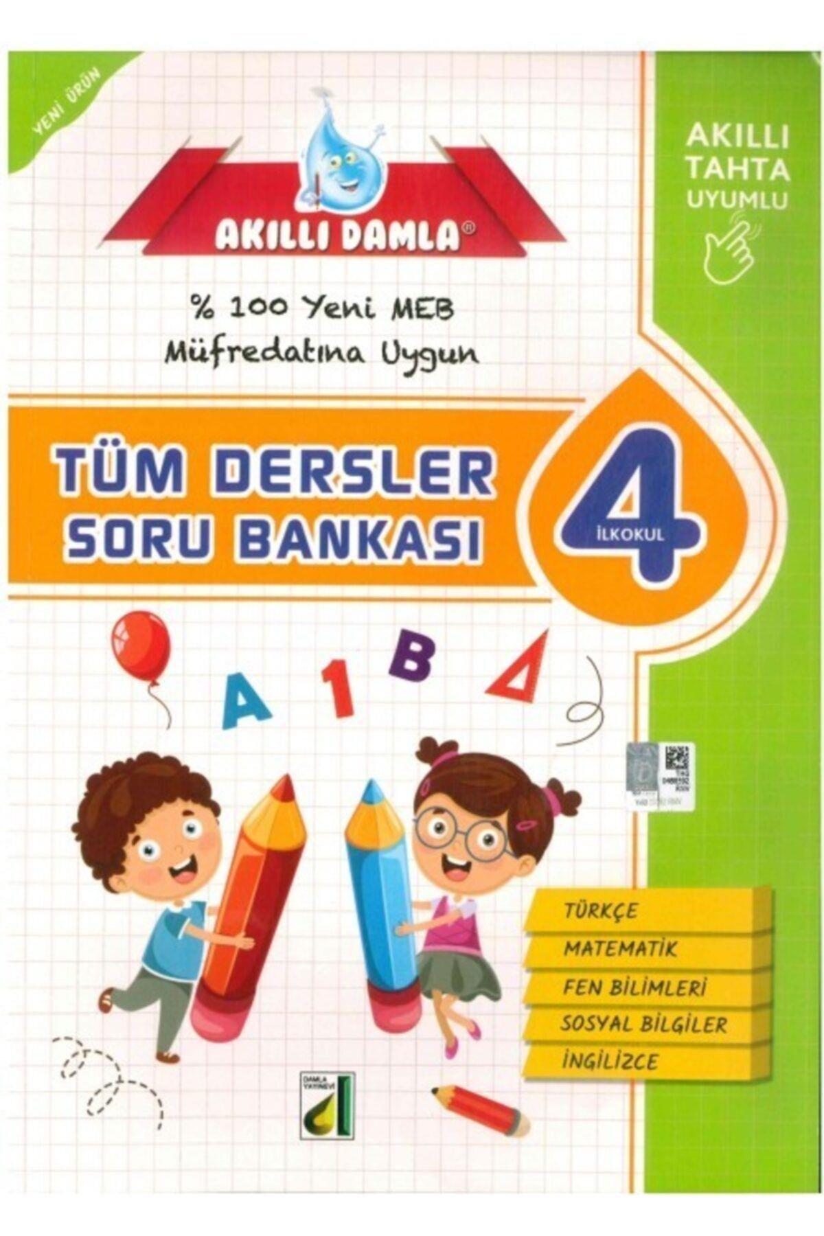 4 Sınıf Akıllı Damla Tüm Dersler Soru Bankası Damla Yayınevi