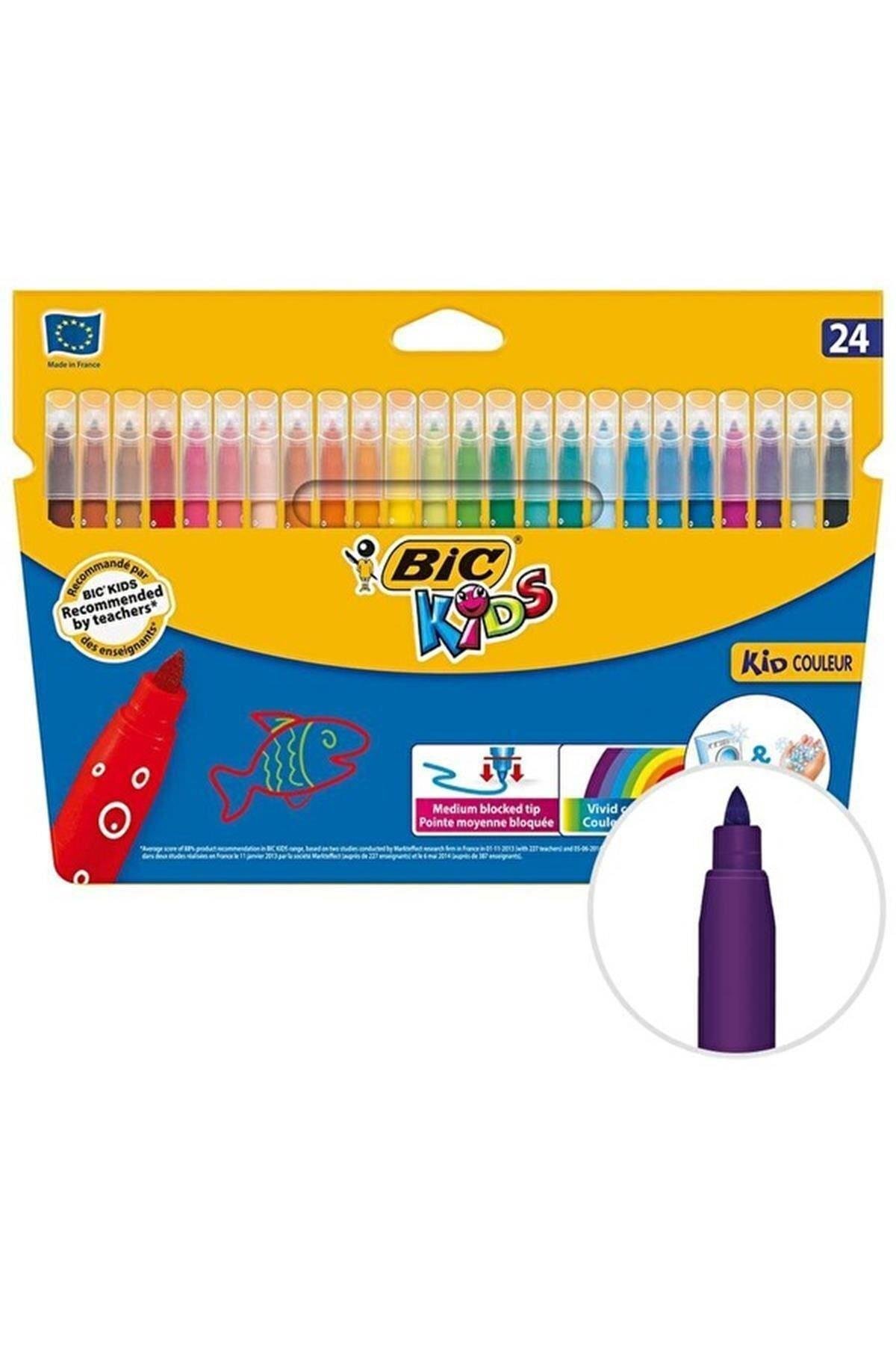 Bıc Kids Couleur Keçeli Boyama Kalemi 24'lü Paket Keçeli Kalemler