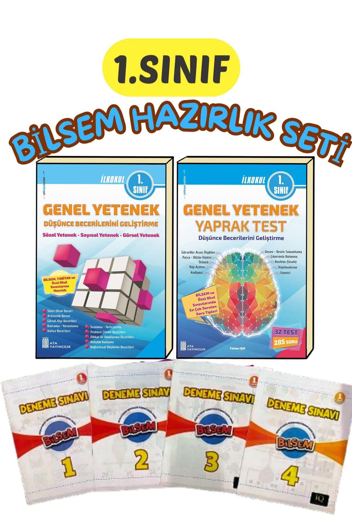 Bilsem 1.sınıf Hazırlık Seti Konu Anlatımlı Soru Çözümlü Ve 4'lü Fasikül Deneme Sınavı