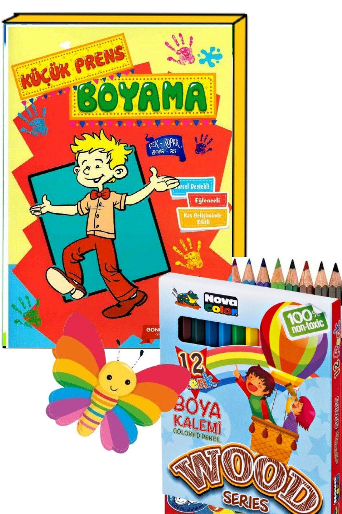 Boyama Kitabı 12'li Kuruboya (YARIM BOY)