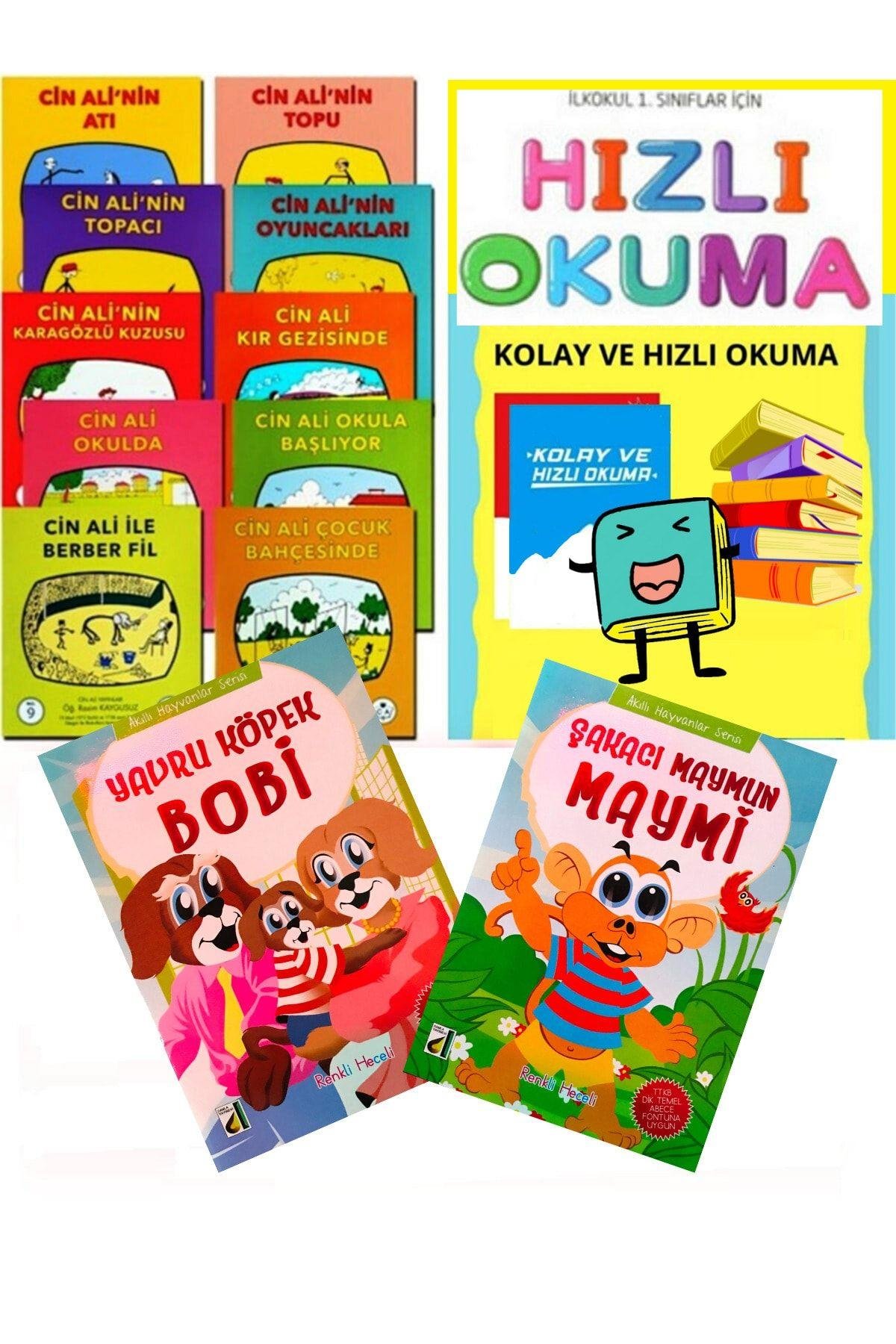 Cin Ali Yayıncılık 10'lu Kitap Serisi + Hızlı Okuma 2'li Kitap Seti + Hikayeler