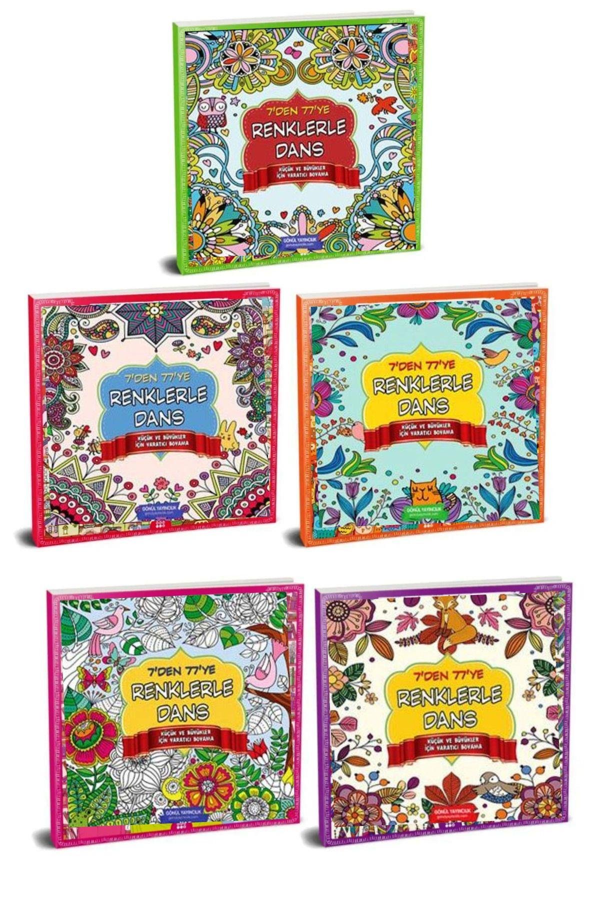 Gönül Küçükler ve Büyükler İçin Yaratıcı Mandala Boyama 5 Kitap