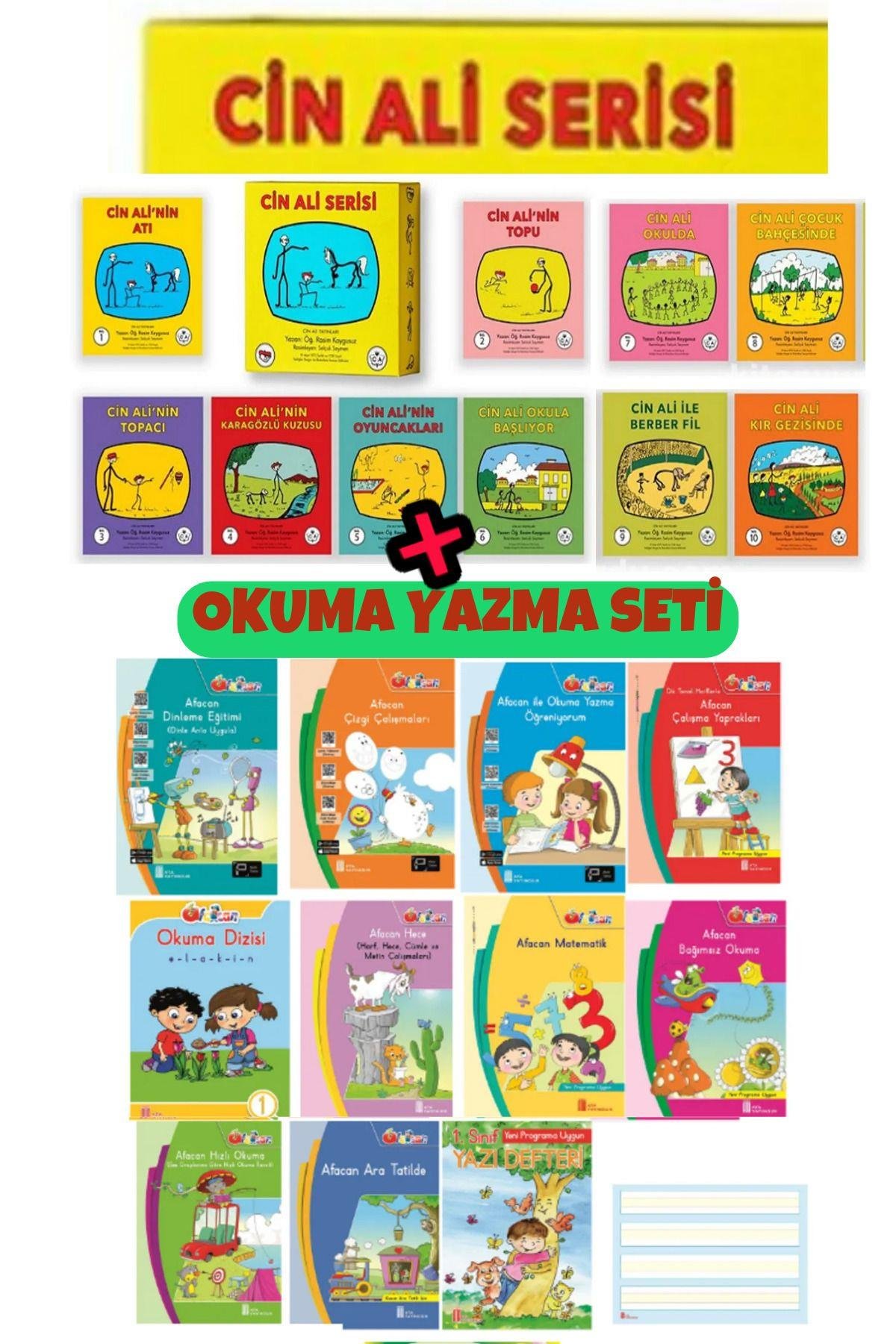 İn Ali Kitap Seti (10 KİTAP TAKIM)ve Elakin Ilk Okuma Yazma Seti
